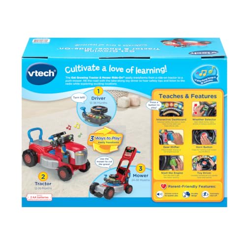 VTech Get Growing Tractor and Mower Ride-On - image 8