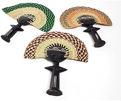 Miniatura 2 de Estatua de abanico de ídolos de fertilidad | Obra de arte africana, decoración del hogar, abanico de mano africano