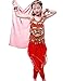Astage Girls Oriental Belly Dance Sets Costumes All accessories Red S(Fits 3-5 Years)