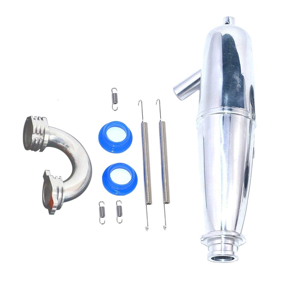 B Baosity Tuyau D'échappement De Mise à Niveau en Aluminium pour La Voiture De HSP Hobao HPI VX GO 1: 8 échelle 1/8 RC