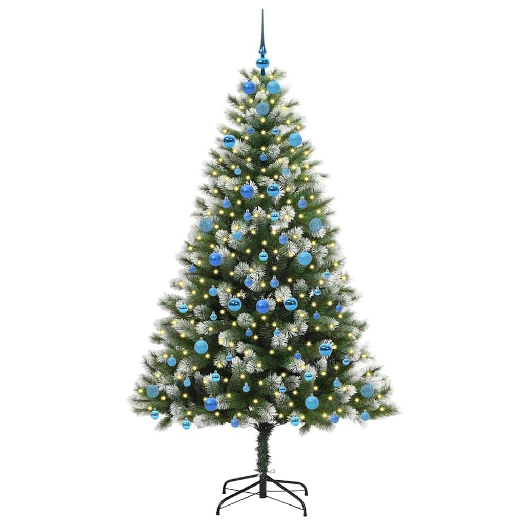 Künstlicher Weihnachtsbaum, 210 cm, mit LED-Lichtern