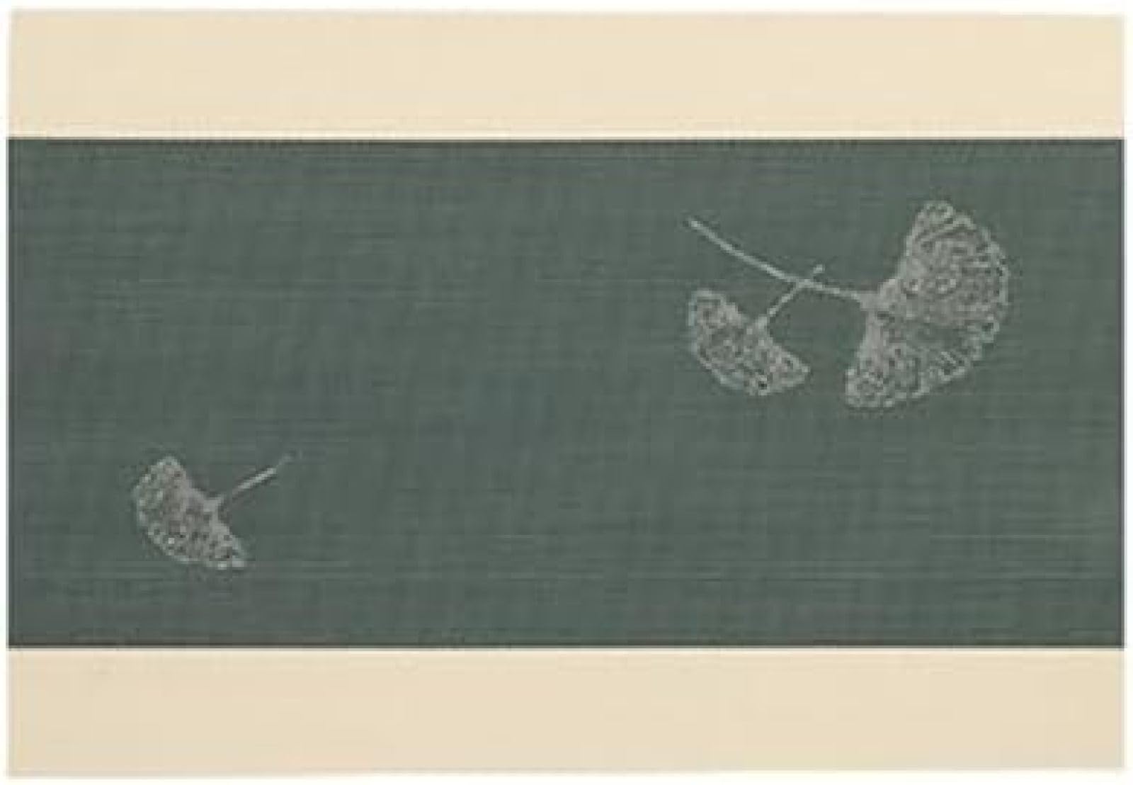 Sets de table ginkgo chic en PVC vert | Élégance et protection 45x30 cm