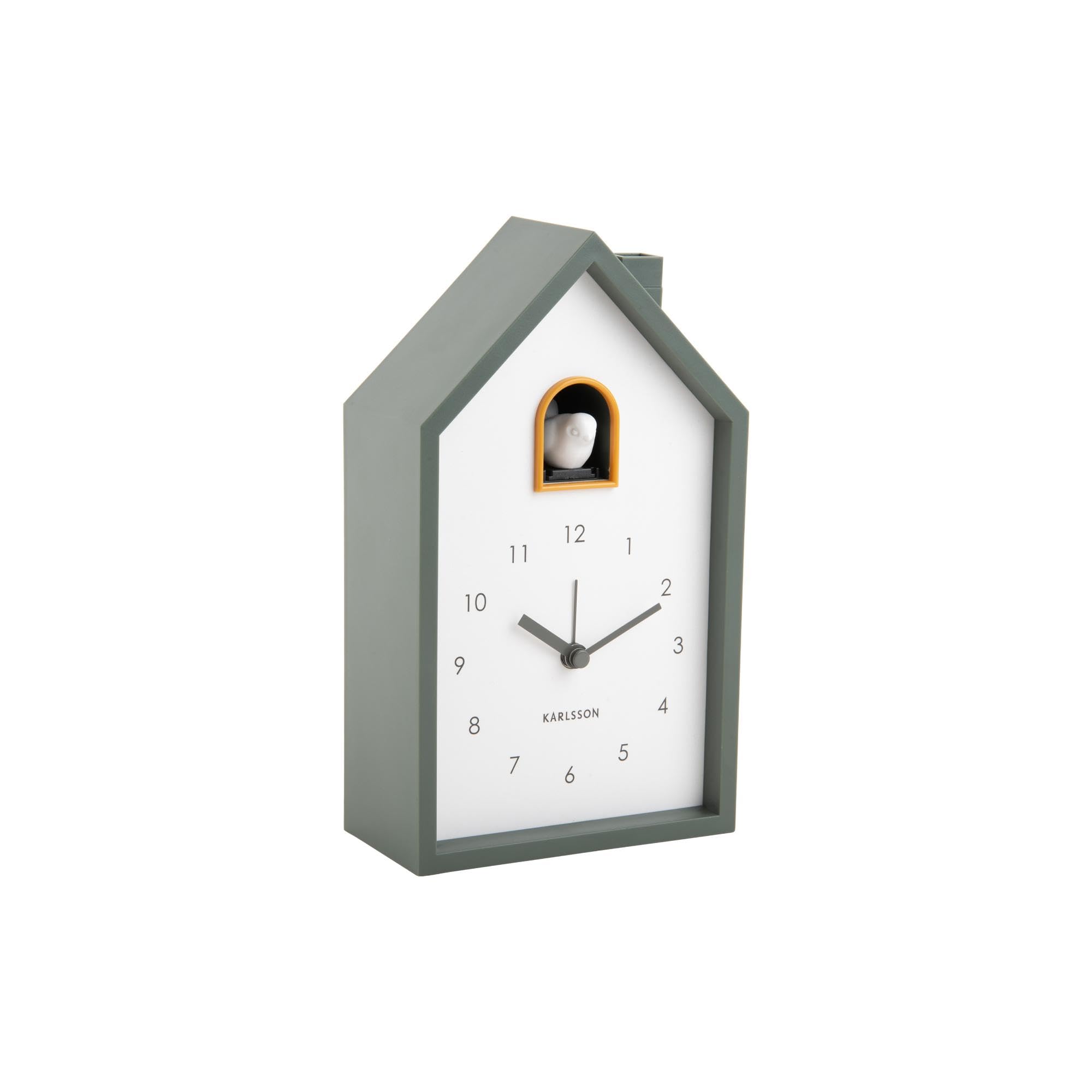 Karlsson Modern Cuckoo Alarm Clock - Jungle Green (KA6015GR)