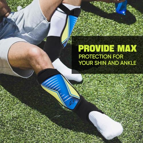 Rawxy Football Soccer Shin Guards With Exceptional Flexible Soft Light Weight thumb #3