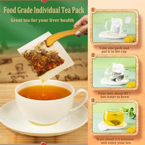 18 Flavors Liver Tea, Liver Tea with 18 Different Herbs for Liver (1 Boxes 30 Bags) - Thumbnail 4