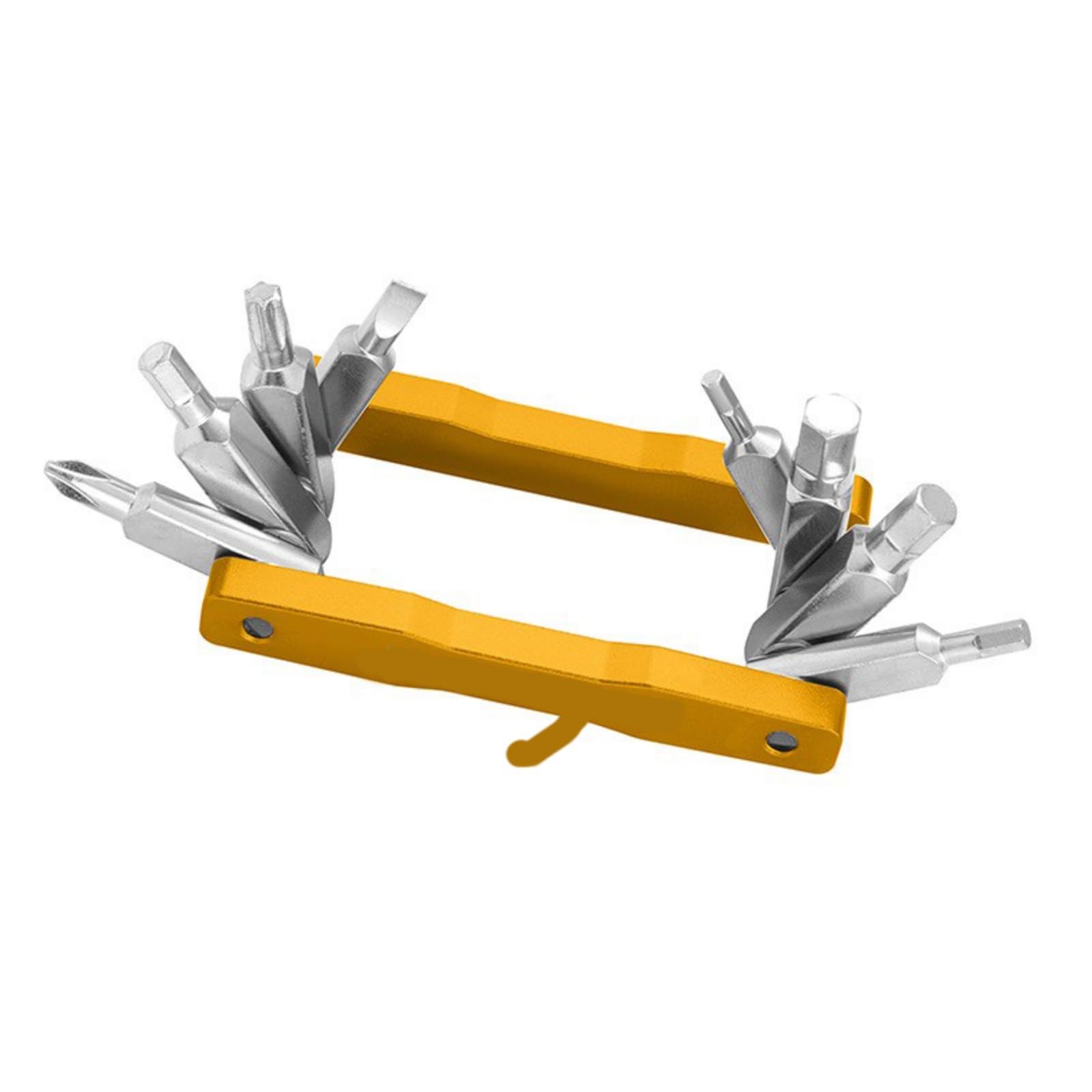 Color Portable Folding Repair with Wrenches Screwdrivers for Cycling Maintenance Portable Folding