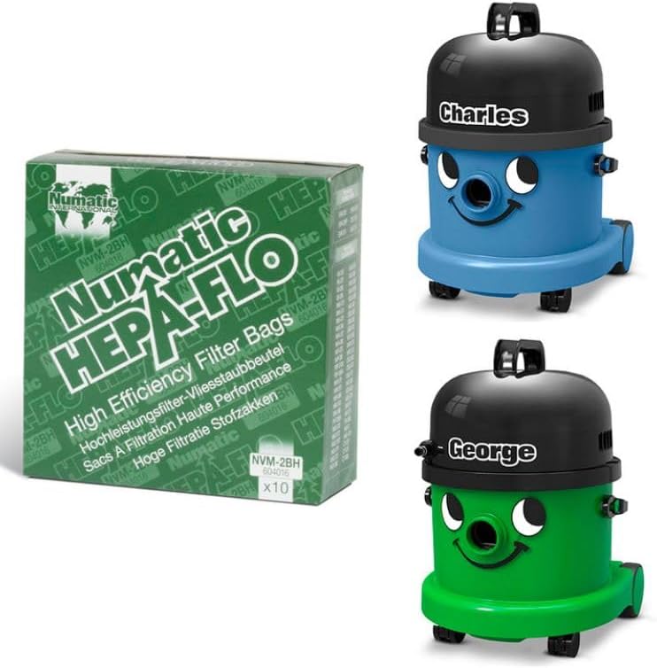 Numatic 604019 NVM4BH SMS Hepaflo Dust Bags, Plastic Amazon.co.uk