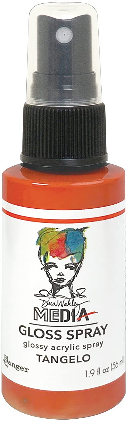 Dina Wakley Media Gloss Sprays 2oz-Tangelo