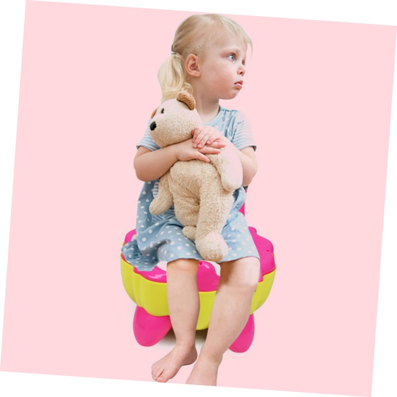 Kisangel Baño para Asiento de Inodoro Orinal de Entrenamiento para Bebés Potty Seat Fácil de Limpiar para Uso Casa o Viaje