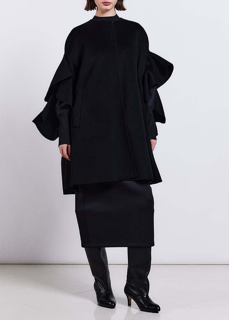 ダブルスタンダードクロージング] Sov.フリルスリーブポンチョ 0307