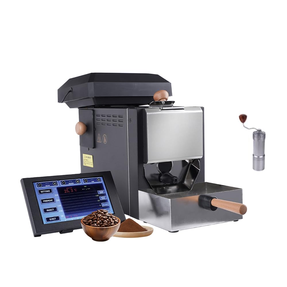Professionelle Kaffeeröster, 200g Kleiner Version, Kaffeebohnen Röstmaschine, Integriertes Röstsystem, Auch für Artisan