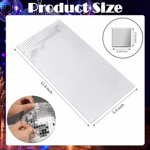 Bertork 16200Pcs 5mm Self-Adhesive 4D Mirror Glass Tiles by Bertork - Used condition - Image 4