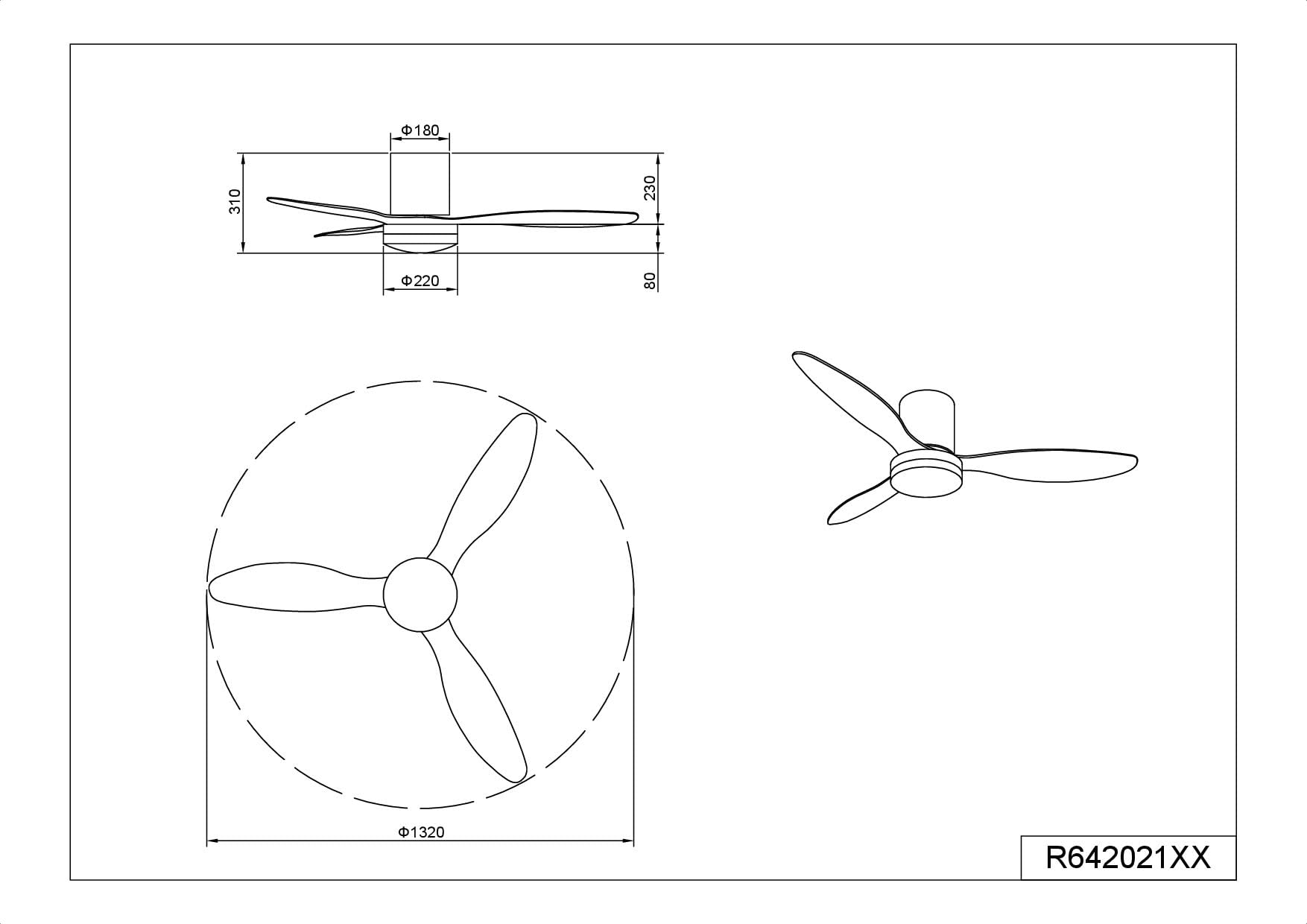 Reality Leuchten wentylator sufitowy LED z oświetleniem Göteborg R64202132, tworzywo sztuczne, czarny matowy, 6 prędkości, tryb letni i zimowy, pilot zdalnego sterowania, ściemniacz, timer, światło
