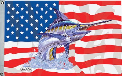 Taylor Made Products 1955 Carey Chen US/Blue Marlin Flag, 36 x 60-Inch