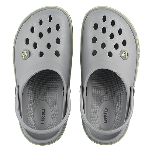 Image of URJO Streak Kid's Clogs /Sandals with Adjustable Back Strap Ultra Soft & Flexibility Anti Skid Comfortable Waterproof Daily Mules Clogs /Sandals Boy's & Girl's