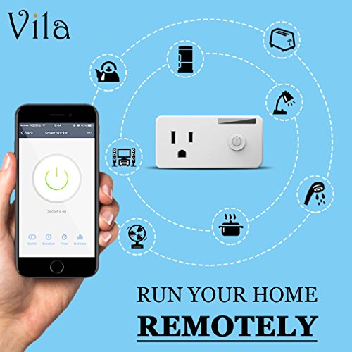 Wi-Fi Enabled Smart Plug, Compatible with Amazon Alexa and Google Home, No Hub Required, Remote Access, Voice Control, Timing Function, Additional Home Security, Saves Time and Energy - Thumbnail 6