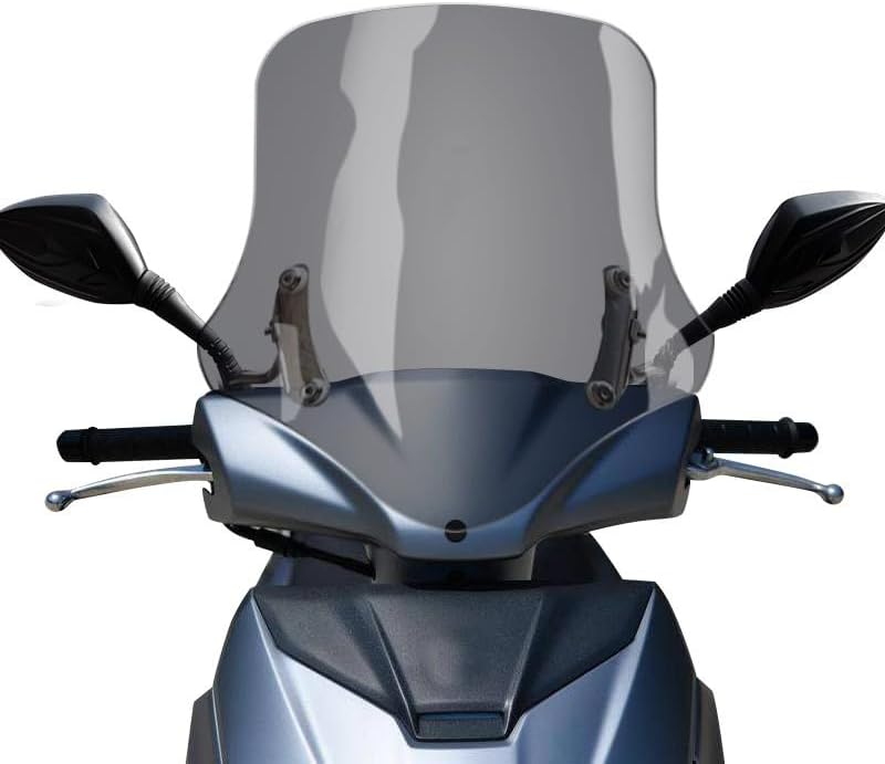 スクーター 原付 風防 ウインドスクリーン ウインドシールド 風除け 虫除け 雨除け 簡単取付 バイク オートバイ 汎用アクシドシー
