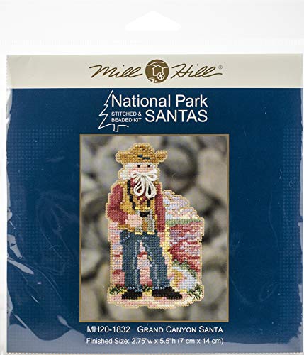 Grand Canyon Santa Beaded Counted Cross Stitch Ornament Kit Mill Hill 2018 National Park Santas MH201832
