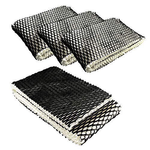 HQRP 4-Pack Wick Filter Compatible with Kaz 3000, 3300, 3400, EV710 Evaporative Humidifers, WF1 WF-1 Replacement