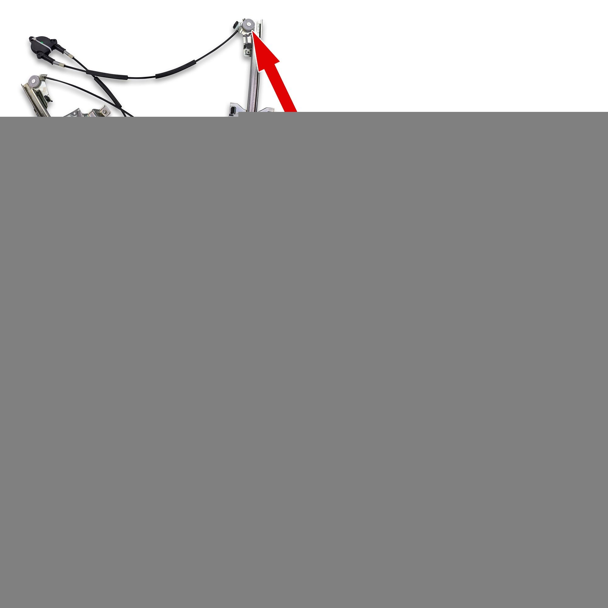 BESTPRICE 1x Elevalunas eléctrico delantero izquierdo sin motor eléctrico Compatible con CITROËN BERLINGO (MF_, GJK_, GFK_, M_), PEUGEOT PARTNER (5_, G_), PARTNER furgoneta/salón grande (5_, G_)