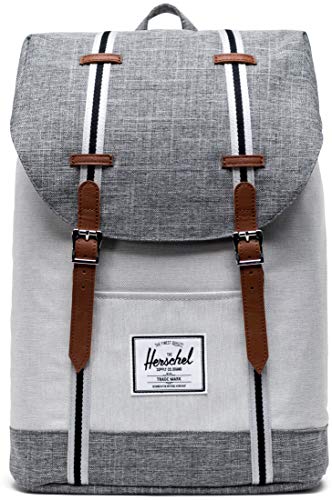 Herschel Retreat Backpack Raven Crosshatch Vapor Tan