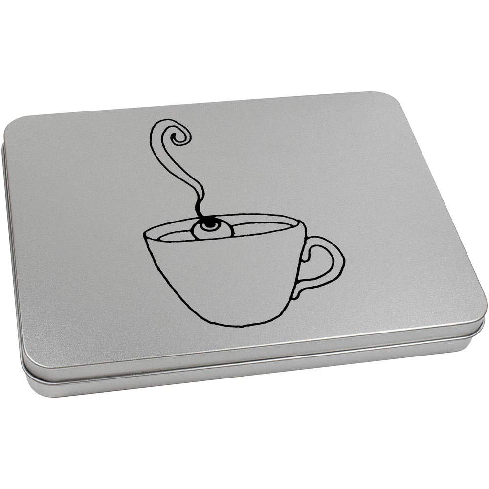 Azeeda 220mm 'Hot Chocolate Drink' Metal Hinged Tin/Storage Box (TT00120910)