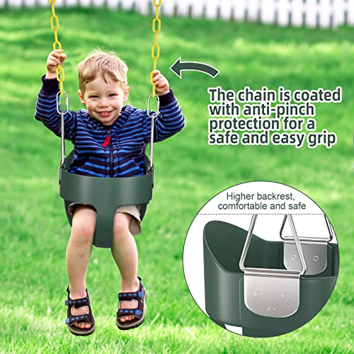 image for AGPTEK Toddler Swing Heavy Duty Bucket With Adjustable Rope - Cute Sha