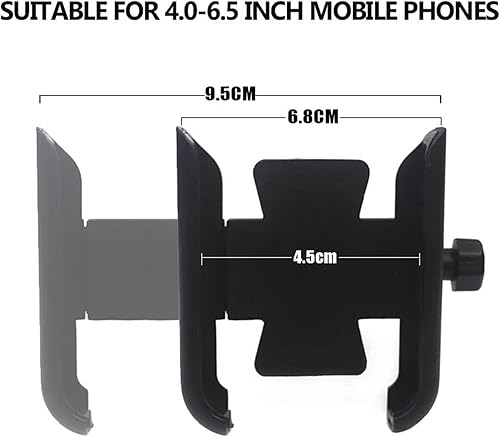 Miniatura 4 de Soporte de teléfono para motocicleta Accesorios Soporte móvil de aluminio para Yamaha XMAX300 XMAX400 X-MAX 125250300400 (color  manillar negro)