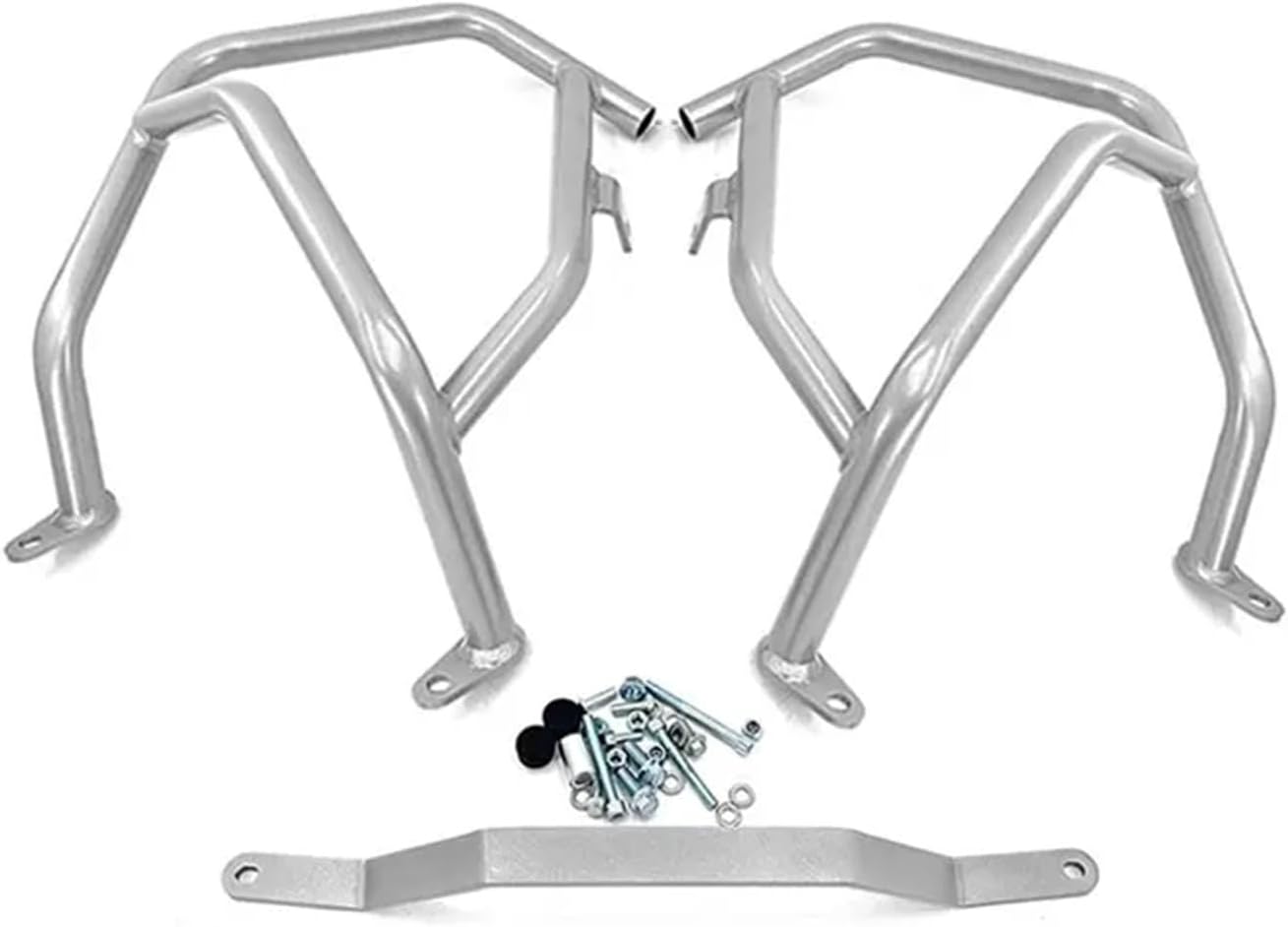 DS 525X Motorcycle Engine Guard Upper and Lower Crash Bar Bumper Frame Protector Accessories for VOGE DS525X DSX 525 2023-2024(A-Lower Black 2023)