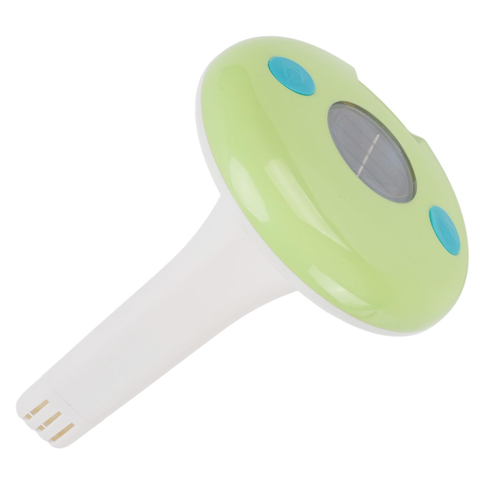 Tnfeeon Pool-Thermometer, ABS, Digitales Schwimmendes Pool-Thermometer mit Solarenergie und Salzgehalt, Großes Display, 2-in-1-Temperaturmessgerät für Pools, Whirlpools, Fischteiche