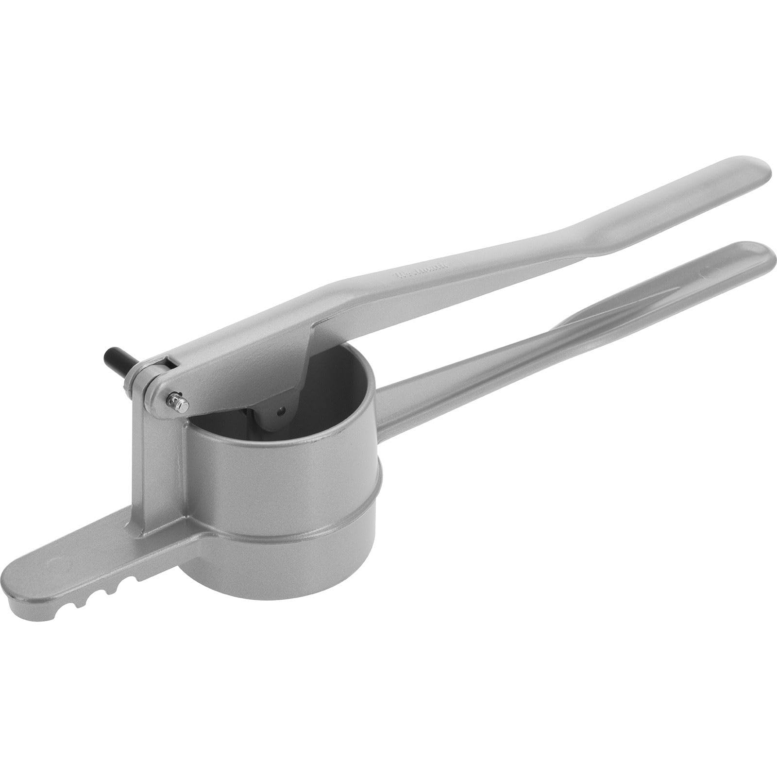 Westmark Prensa para pasta / patatas, Con agujeros redondos, Aluminio fundido a presión, Longitud: 41 cm, Spätzlepress, Plateado, 61102230