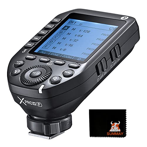Godox XProII-F TTL Déclencheur Flash Sans Fil 1/8000s HSS, Commutation Instantanée TCM, Contrôle APP, 16 Groupes 32 Canaux, Grand Écran LCD, Signal Stable, Réactif, Adapté aux Appareils Photo Fujifilm