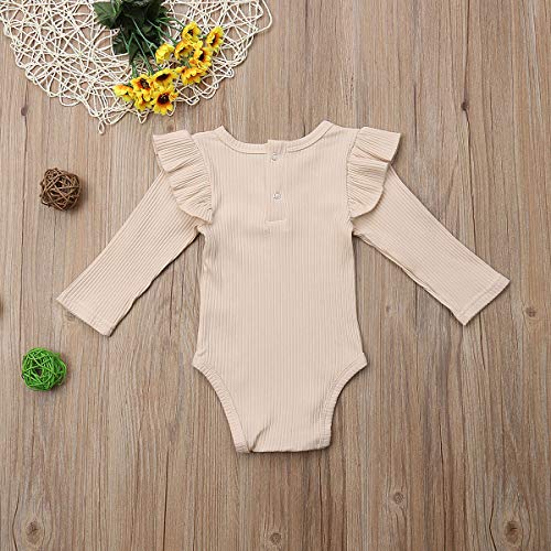 Unisex Baby Boy Girl Short Sleeve Ruffle Romper Bodysuit Jumpsuit Tops Summer Spring Clothes2