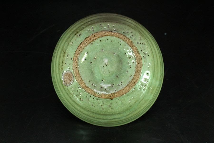 茶道具 原清和作 青井戸 茶碗 共箱K-YC432 197 有本宏（空