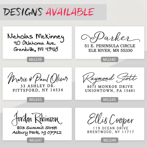 Customized Return Address Stamp - Choose From 20 Styles And 15 Ink Colors - Monogram Personalized Self Inking Stamp #TOP3