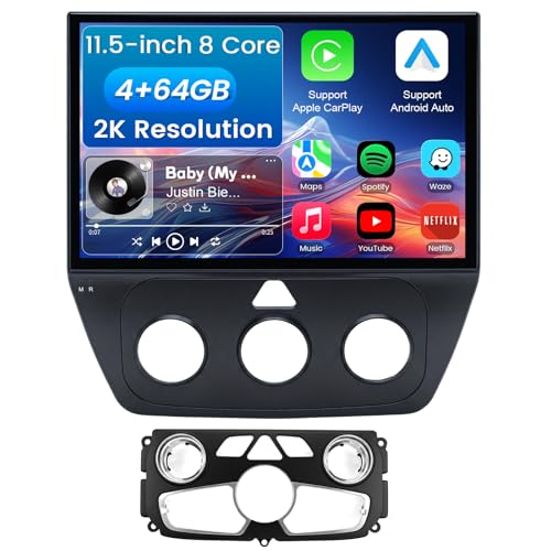 11.5-inch 8Core 4+64GB Car Radio Stereo for Dodge Ram 1500 2500 3500 2013-2018 Plug and Play 2K Touch Screen Android 13 Head Unit with Wireless CarPlay& Android Auto