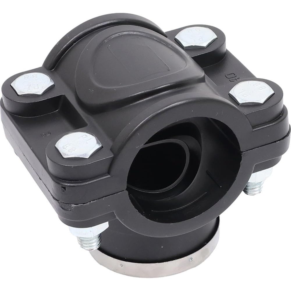 Abrazadera toma PE HDPE 25-110mm rosca inox rápida