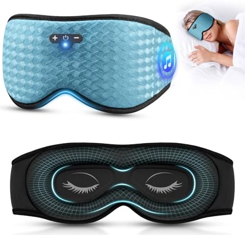 3D Sleep Mask with Bluetooth Headphones, Sleeping Headphones for ...