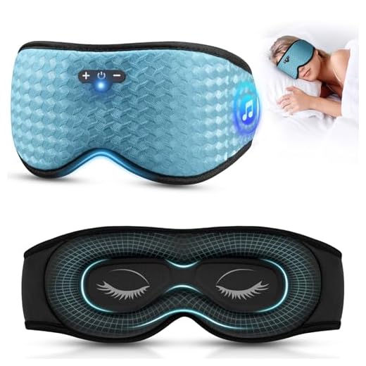 BULYPAZY 3D Sleep Mask with Bluetooth Headphones