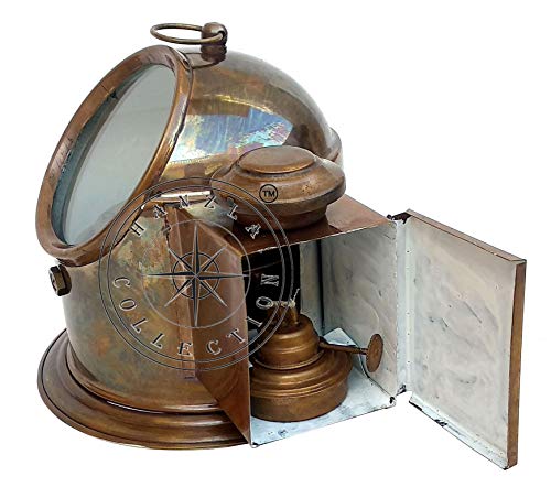 Brújula Náutica de Latón Vintage Antiguo miniatura 3