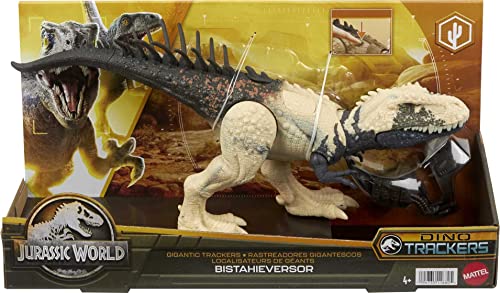 Jurassic World Dinosaur Toy, Bistahieversor Gigantic Trackers Large Species Action Figure With Attack Motion And Tracking Gear, Digital Play #TOP5