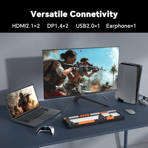 Image of KTC 27 inch 4K 144Hz Gaming Monitor, UHD 3840 x 2160 IPS Computer PC Monitor, FreeSync & G-Sync, HDR Support, 134% sRGB, HDMI /DisPlayPort /USB, Tilt Adjustable, VESA Mountable, H27P22