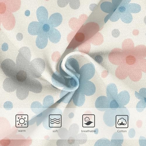 Joisal Cotton Toddler Underwear Floral Pastel Floral Pink Blue Grey Girl Panties Cute Print Undies Kids Briefs 2t3