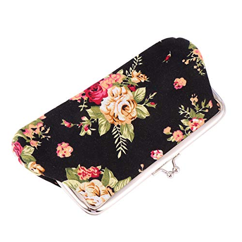 NUOBESTY Mulheres Flor Carteira Carteira de Embreagem Cocktail Bolsas Titular Do CartÃ£o Bolsa Titul