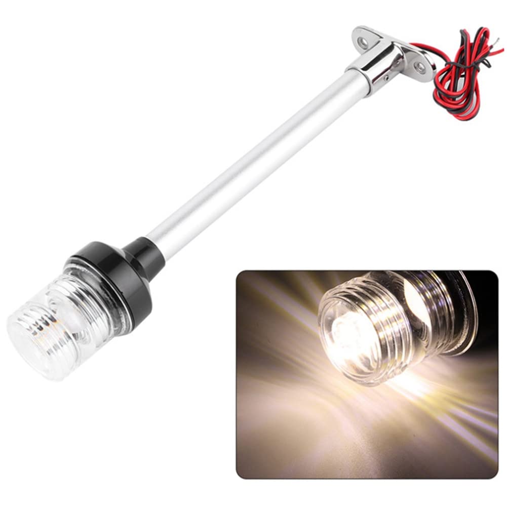 2X 12-24V Impermeabile Marine Boat Sailing Light Lampada Yacht Luce di Ancoraggio di Poppa Luci di Navigazione Un LED Luce per Barca Un 360 Gradi