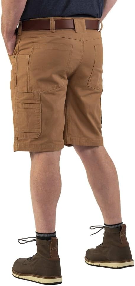 Jack Rivet Men's JR1002 Irondale Flex Canvas Utility Short - 11 Inch