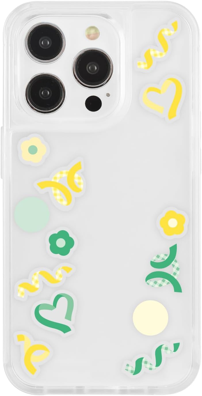 Gourmandise Showcase+ iPhone 15 Pro Compatible Case (with Acrylic Parts) Black & White SWC-18BW