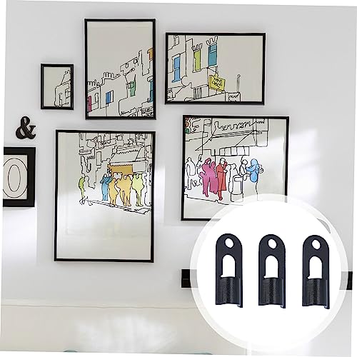 Image of Gadpiparty 24pcs Iron Picture Frame Hooks Hanging Hardware for Display Smooth and Compact Design for Art Photos and Decorations