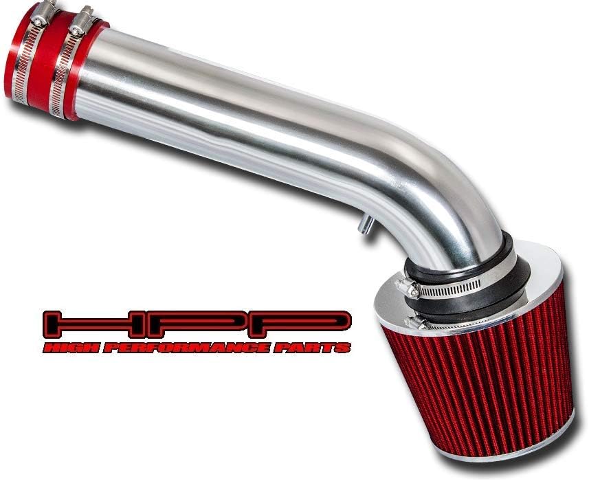 Short Ram Air Intake Kit & Red Filter Combo Compatible for 05 06 07 08 09 Chrysler 300 2.7L V6
