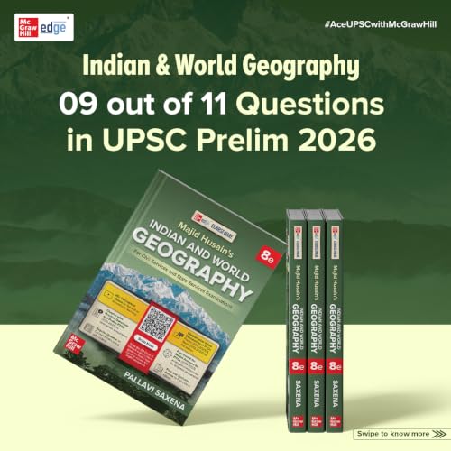 Image of Indian & World Geography, 8e for UPSC 2026-27 by Pallavi Saxena | 65+ Conceptual Videos | Prelims & Mains PYQs (2011-2025) | Chapter-wise Practice Questions | E-book access | Tips & Tricks | Maps